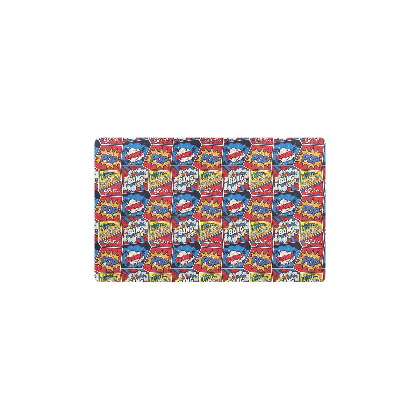 Comic Book Pattern Print Design 03 Kitchen Mat