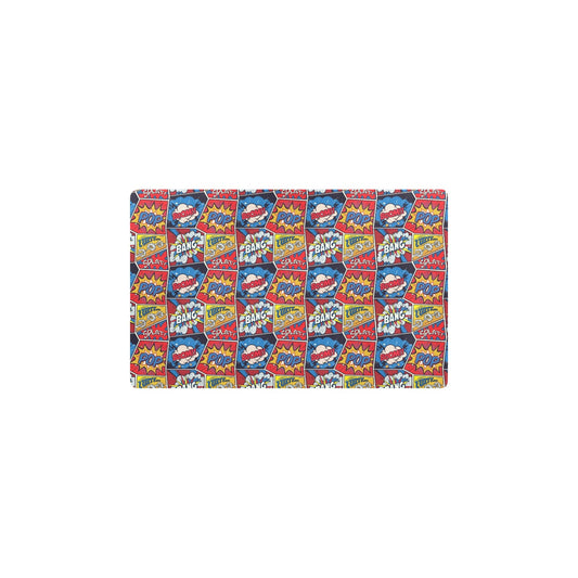 Comic Book Pattern Print Design 03 Kitchen Mat