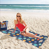 Planet With Star Print Design LKS303 Beach Towel 32" x 71"