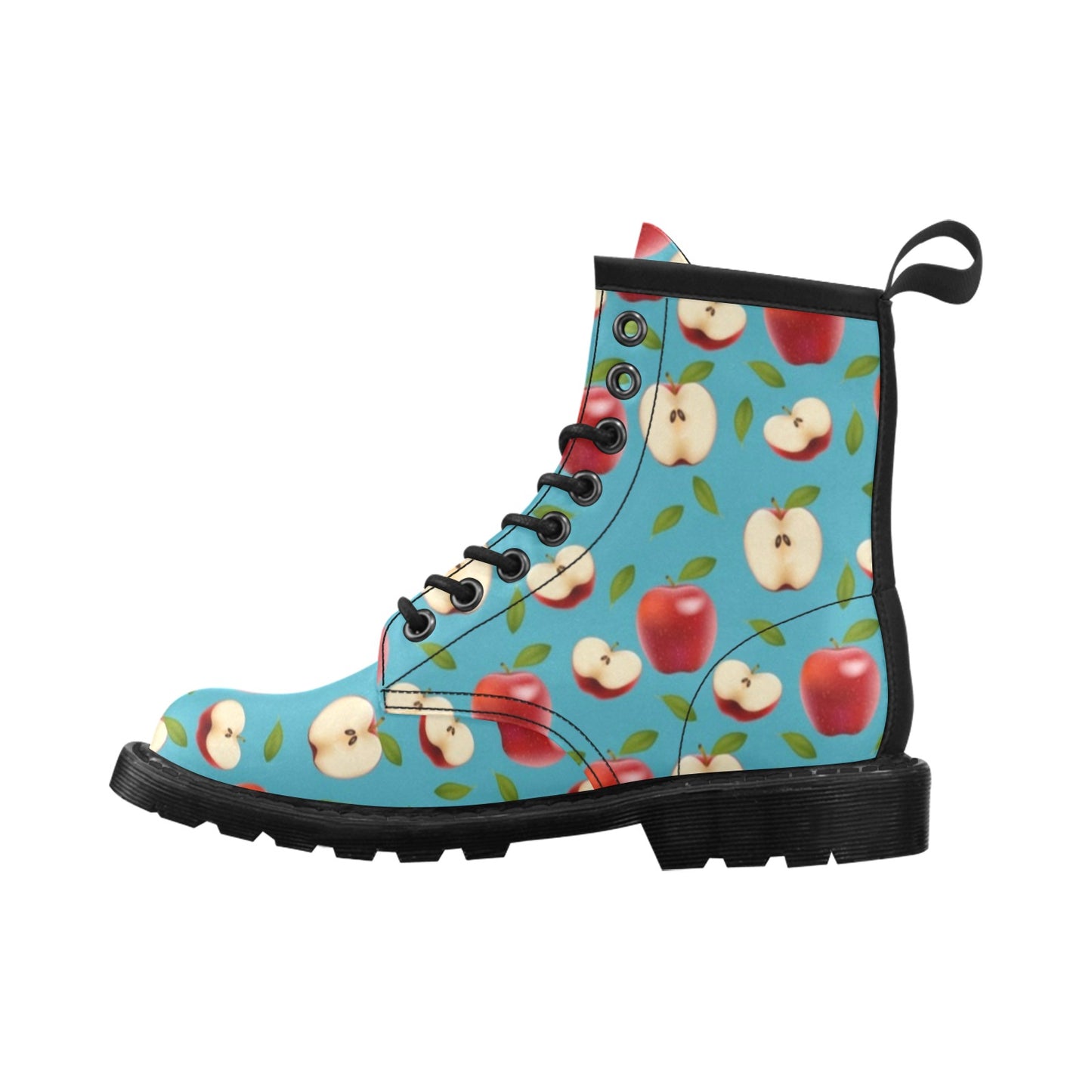 Apple Pattern Print Design AP012 Women's Boots