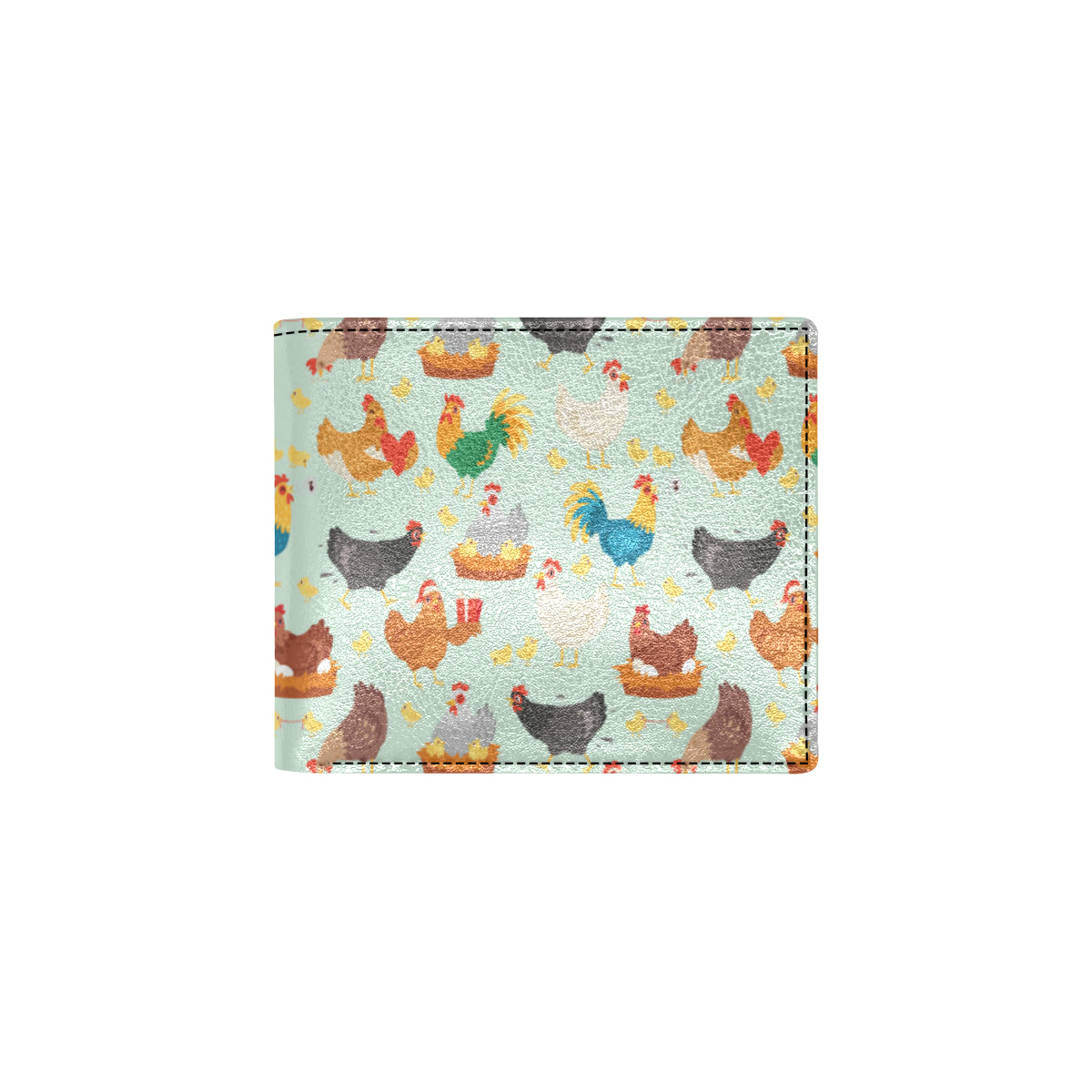 Chicken Pattern Print Design 07 Men's ID Card Wallet