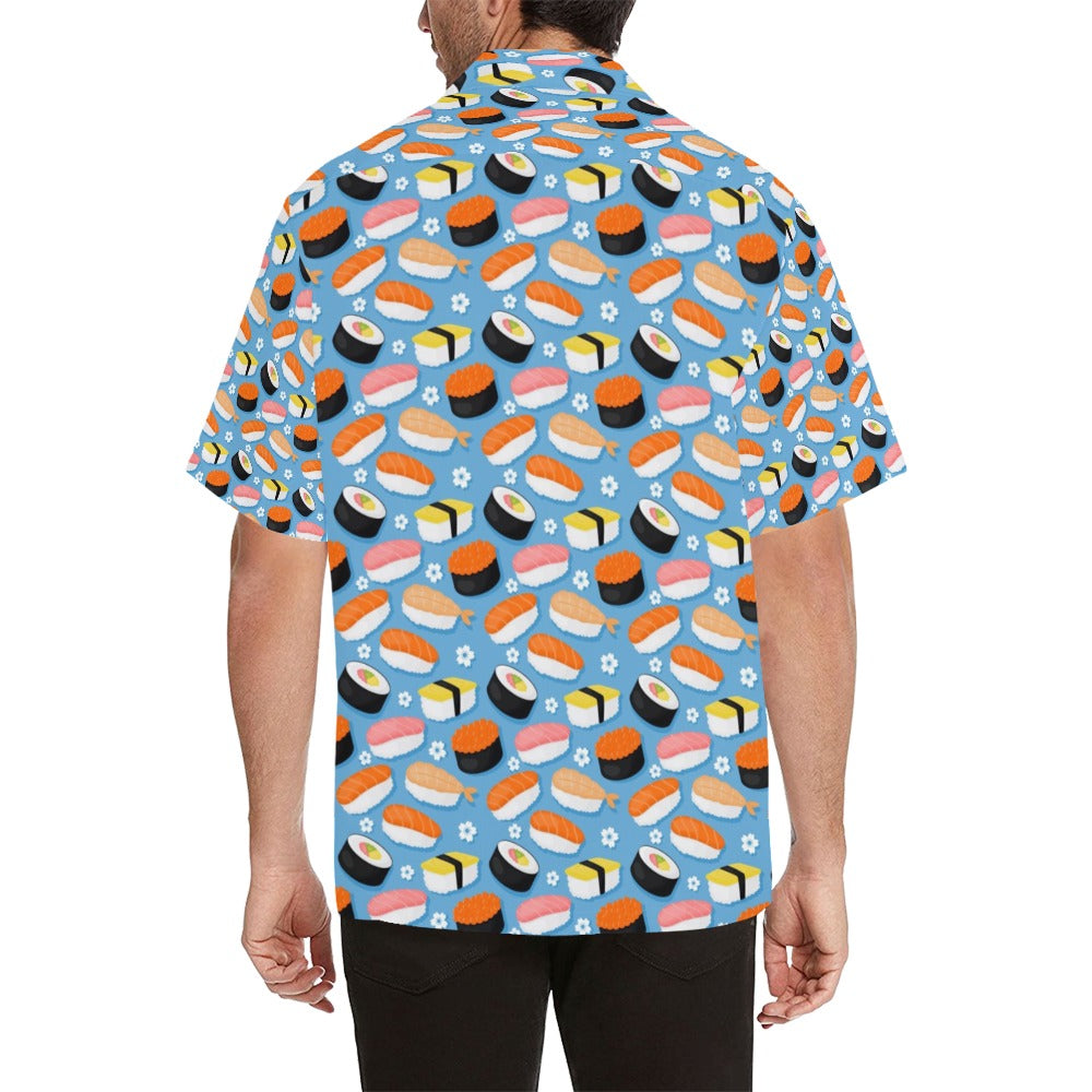 Sushi Print Design LKS304 Men's Hawaiian Shirt