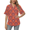 Bohemian Pattern Print Design 04 Women's Hawaiian Shirt