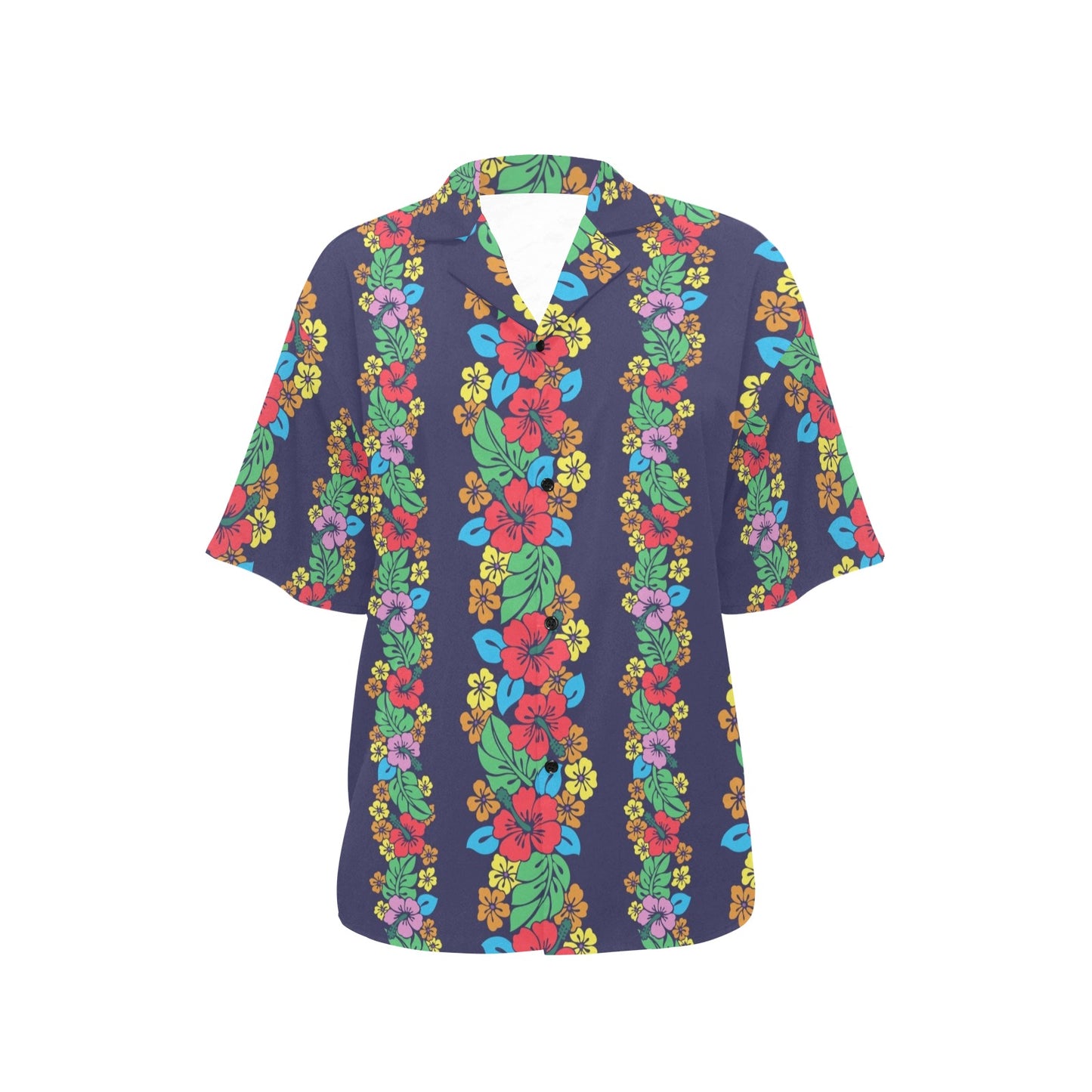 Hawaiian Themed Pattern Print Design H03 Women's Hawaiian Shirt