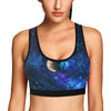 Galaxy Stardust Planet Space Print Sports Bra