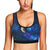 Galaxy Stardust Planet Space Print Sports Bra