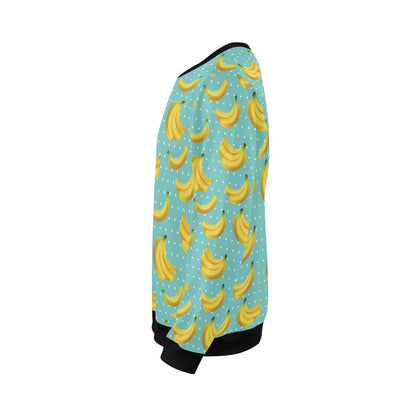 Banana Pattern Print Design BA02 Men Long Sleeve Sweatshirt