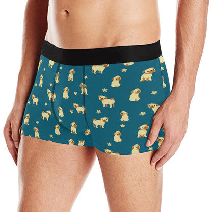 Pug Pattern Print Design A06 Men's Boxer Briefs