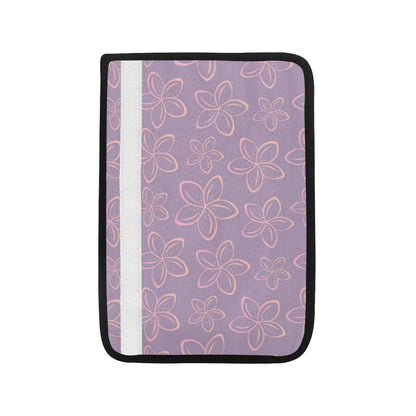 Plumeria Pattern Print Design A01 Car Seat Belt Cover