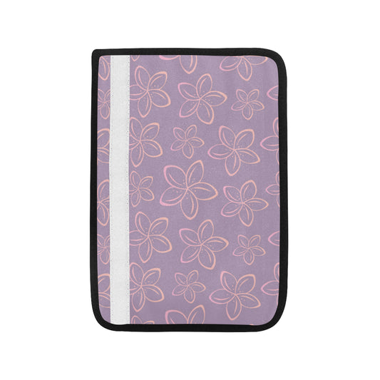 Plumeria Pattern Print Design A01 Car Seat Belt Cover