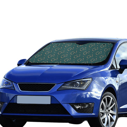 Horse Head Print Design LKS302 Car front Windshield Sun Shade
