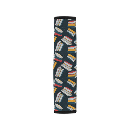Book Pattern Print Design 07 Car Seat Belt Cover