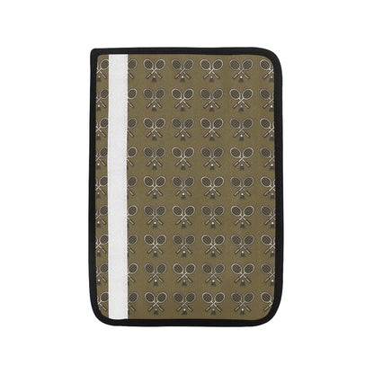 Badminton Pattern Print Design 07 Car Seat Belt Cover
