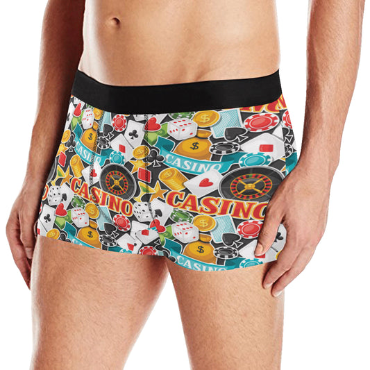 Casino Pattern Print Design 03 Men's Boxer Briefs