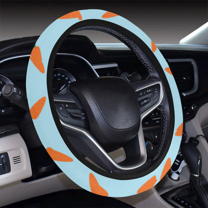 Carrot Pattern Print Design 03 Steering Wheel Cover with Elastic Edge
