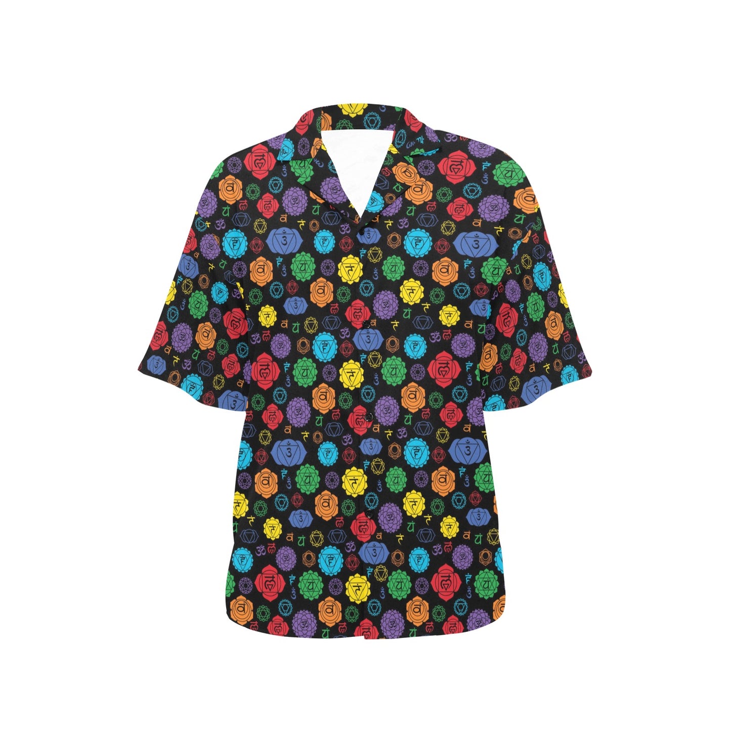 Chakra Pattern Print Design 01 Women's Hawaiian Shirt