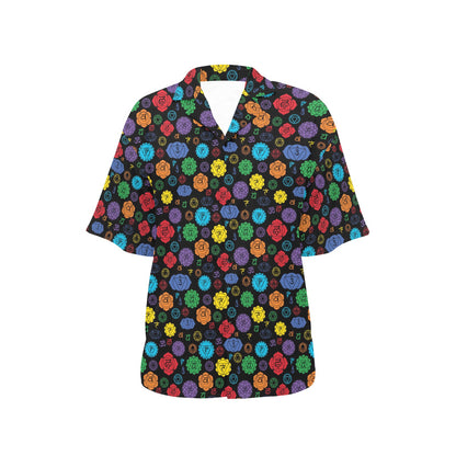 Chakra Pattern Print Design 01 Women's Hawaiian Shirt