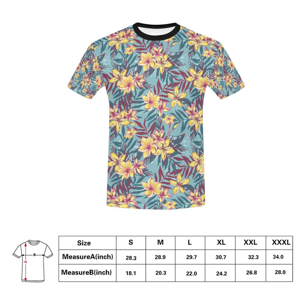 Summer Floral Print Design LKS304 Men's All Over Print T-shirt
