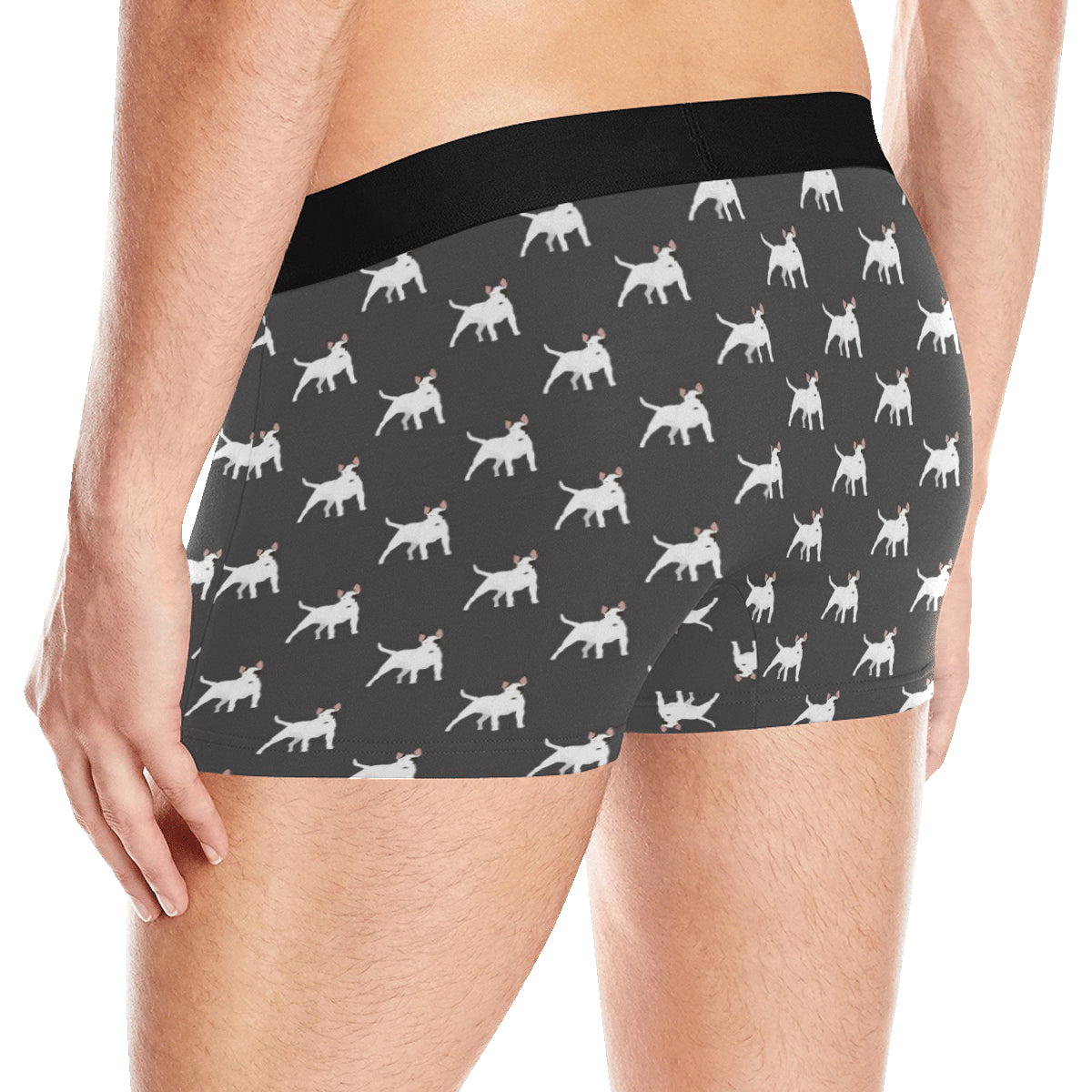 Bull Terriers Pattern Print Design 02 Men's Boxer Briefs