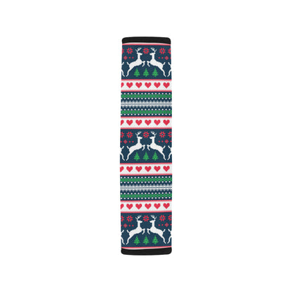 Reindeer Pattern Print Design 03 Car Seat Belt Cover