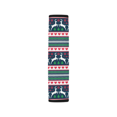 Reindeer Pattern Print Design 03 Car Seat Belt Cover