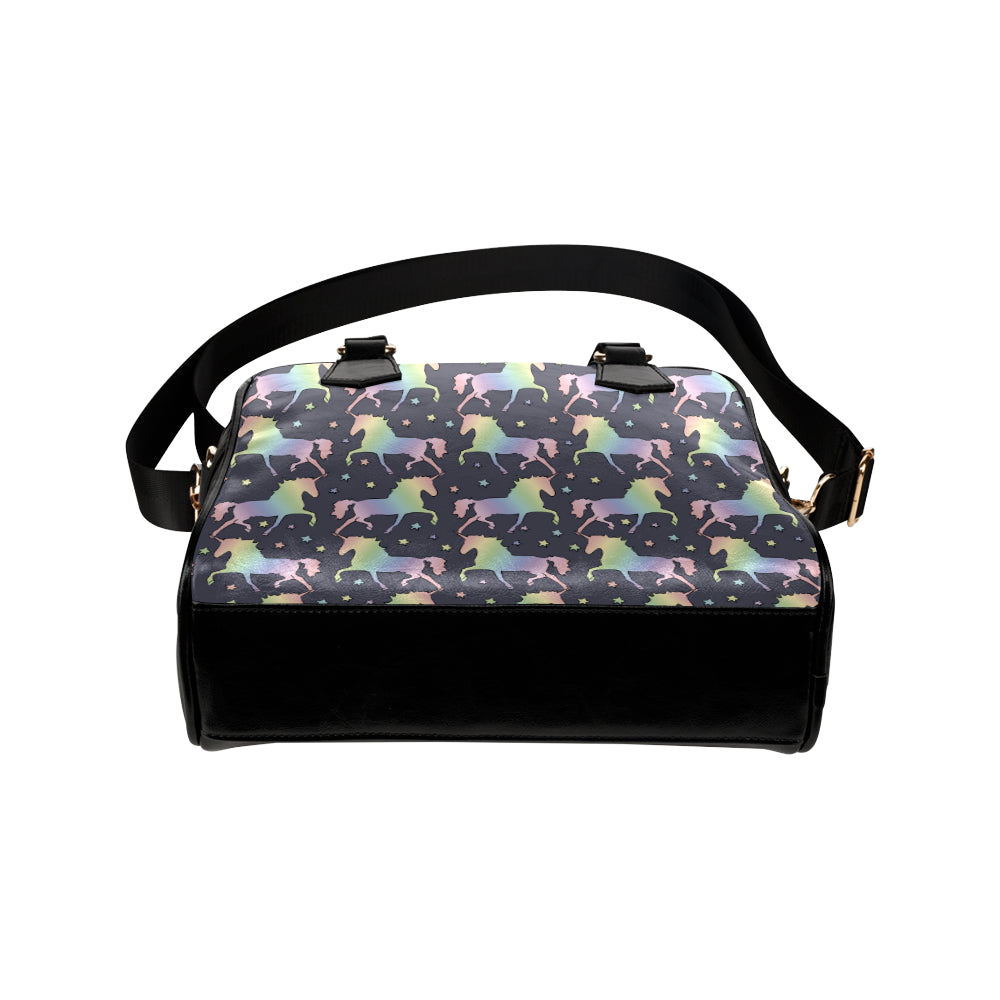 Rainbow Pattern Print Design A05 Shoulder Handbag