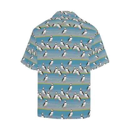 Puffin Pattern Print Design A01 Men's Hawaiian Shirt
