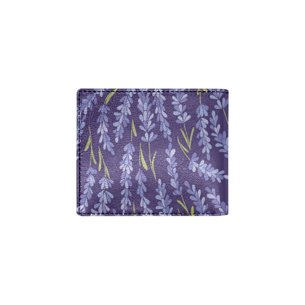 Lavender Pattern Print Design 03 Men's ID Card Wallet
