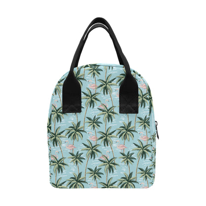 Palm Tree Pattern Print Design PT05 Insulated Lunch Bag