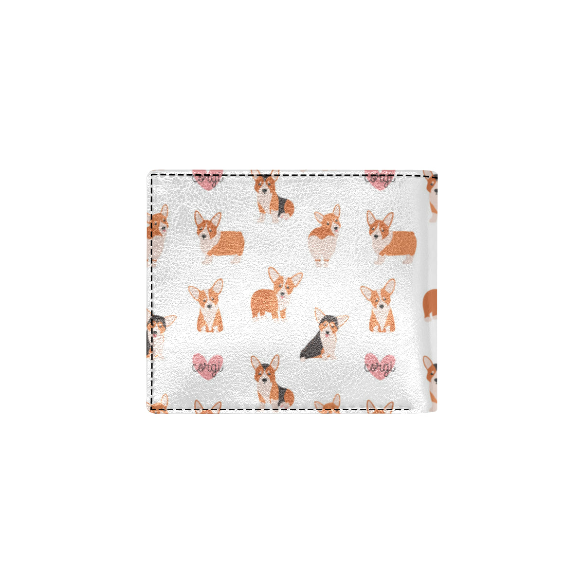 Cardigan Welsh Corgis Pattern Print Design 02 Men's ID Card Wallet