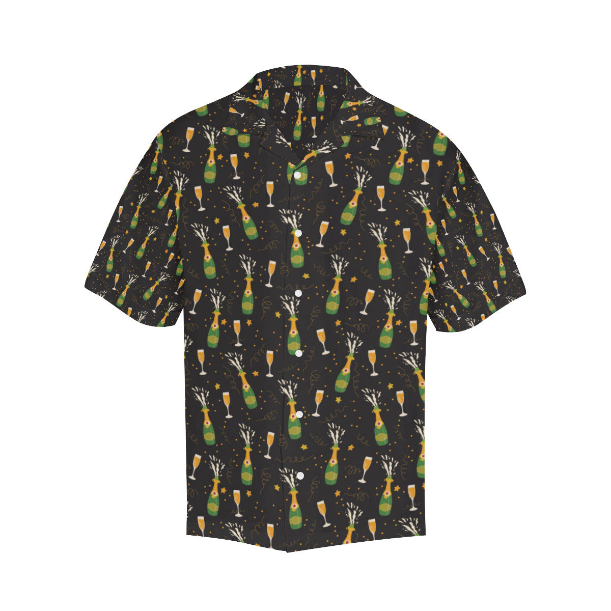 Champagne Pattern Print Design 04 Men's Hawaiian Shirt