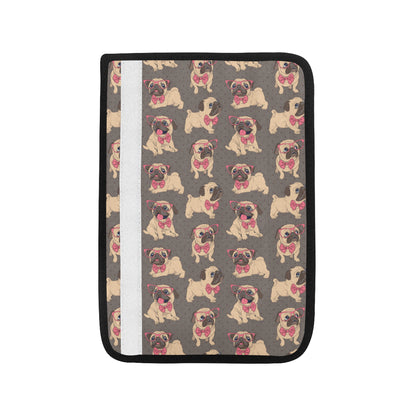 Pug Pattern Print Design A05 Car Seat Belt Cover
