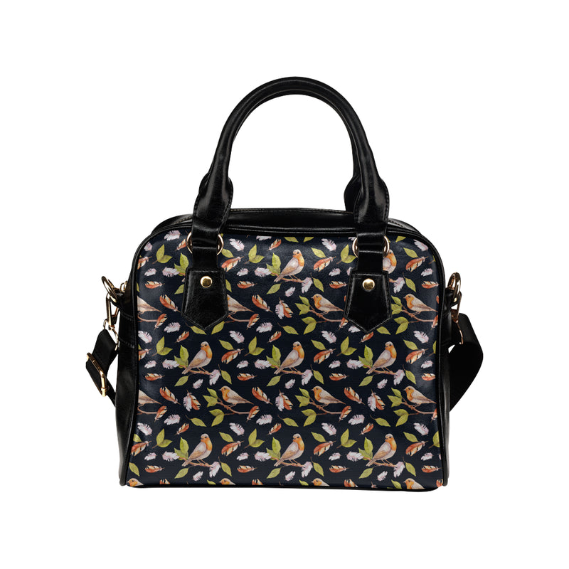 Birds Pattern Print Design 02 Shoulder Handbag