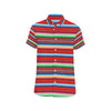 Serape Print Men's Short Sleeve Button Up Shirt