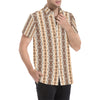 Native Classic Pattern Print Men's Short Sleeve Button Up Shirt