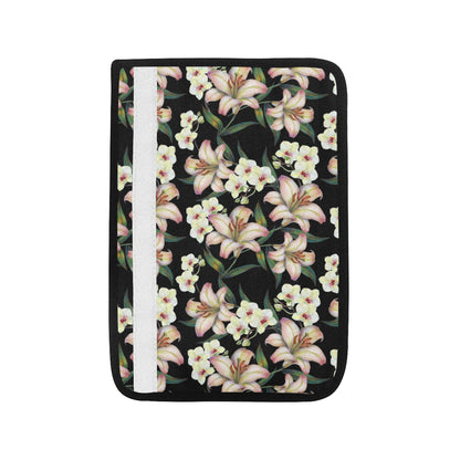 Lily Pattern Print Design LY03 Car Seat Belt Cover