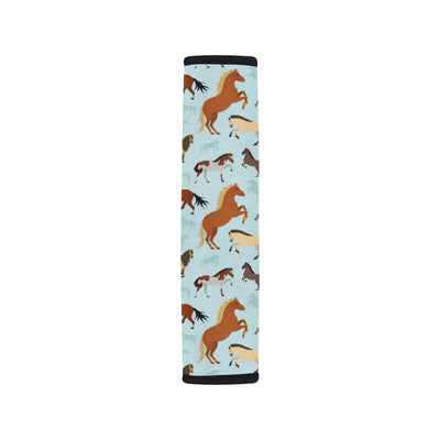 Horse Cute Themed Pattern Print Car Seat Belt Cover