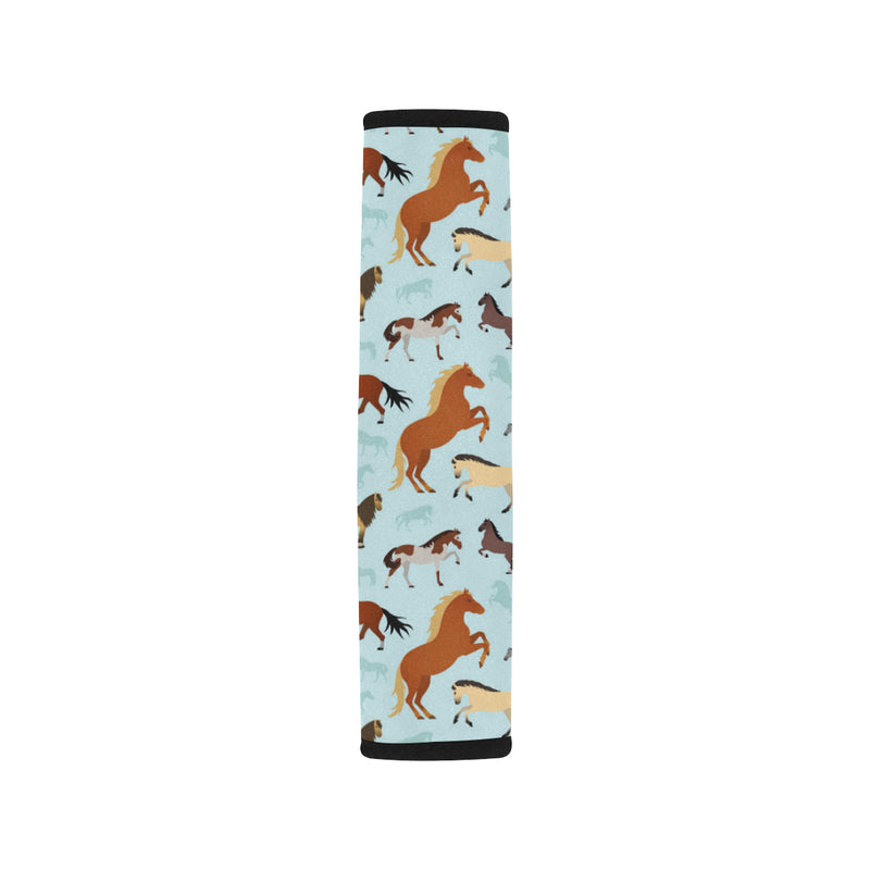 Horse Cute Themed Pattern Print Car Seat Belt Cover