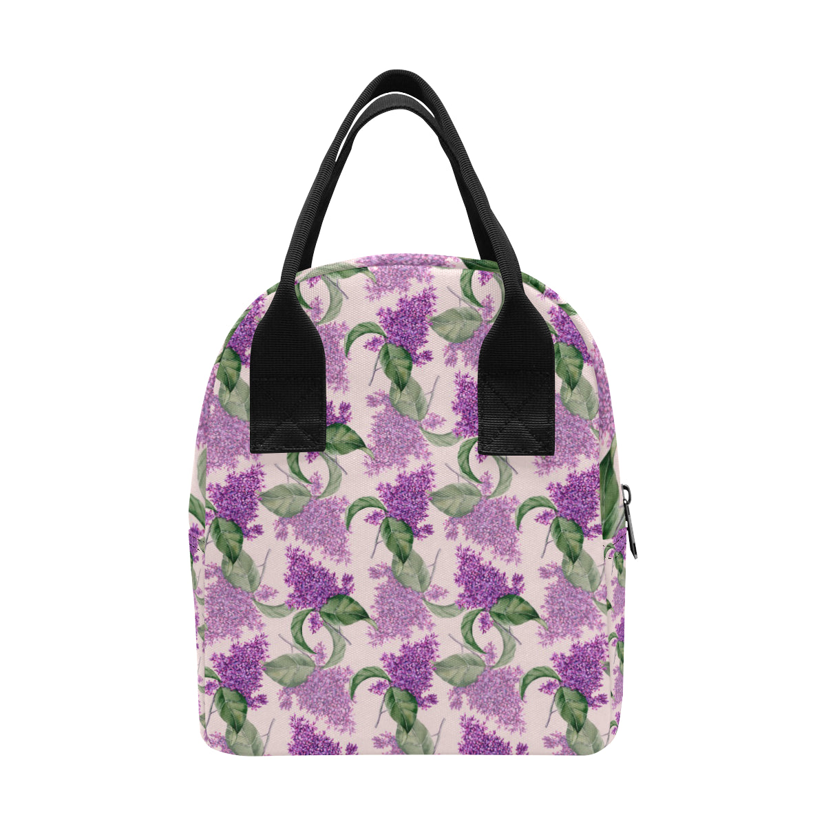 Lilac Pattern Print Design LI02 Insulated Lunch Bag