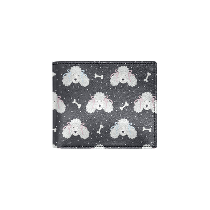 Poodle Pattern Print Design A03 Men's ID Card Wallet