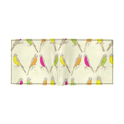 Parakeet Pattern Print Design A01 Men's ID Card Wallet