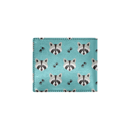 Raccoon Pattern Print Design A01 Men's ID Card Wallet