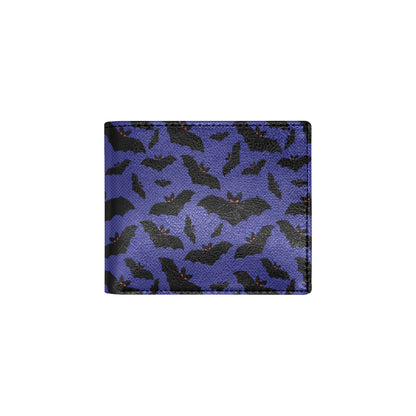 Bat Halloween Pattern Print Design 02 Men's ID Card Wallet