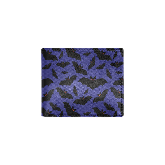 Bat Halloween Pattern Print Design 02 Men's ID Card Wallet