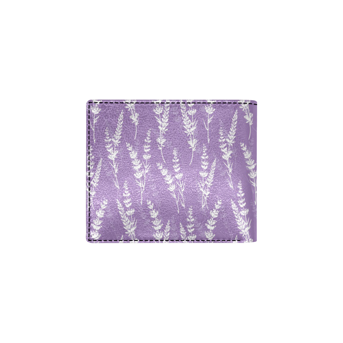 Lavender Pattern Print Design LV08 Men's ID Card Wallet