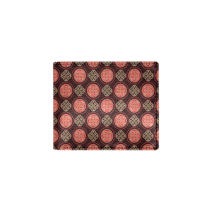 Celtic Pattern Print Design 02 Men's ID Card Wallet