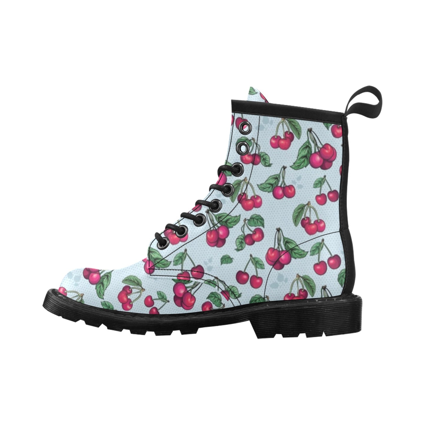 Cherry Pattern Print Design CH01 Women's Boots