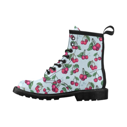 Cherry Pattern Print Design CH01 Women's Boots