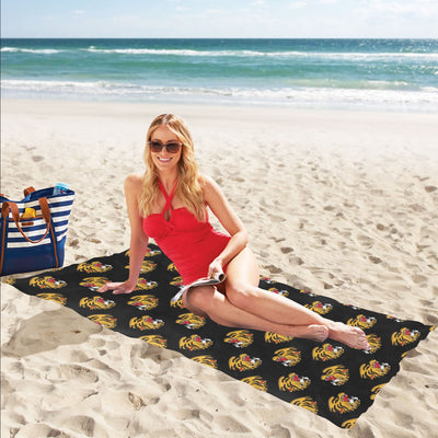 Tiger Head Print Design LKS306 Beach Towel 32" x 71"