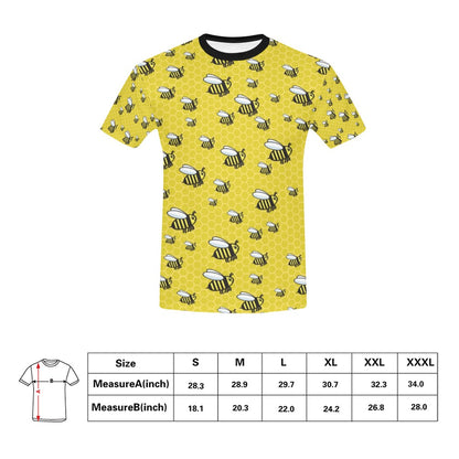 Bee Cute Print Design LKS308 Men's All Over Print T-shirt